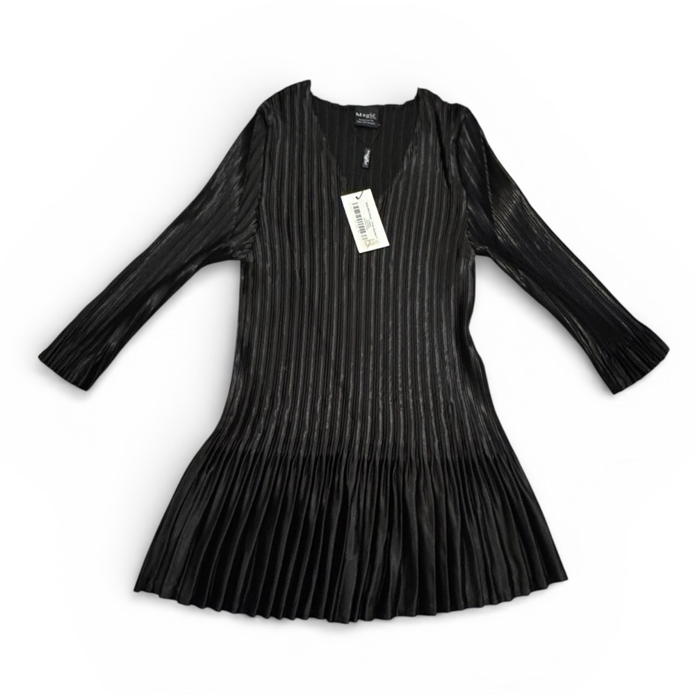 Magic Fit Black Pleated Tunic